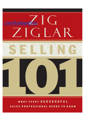 ZIG ZIGLAR, SELLING 101.pdf